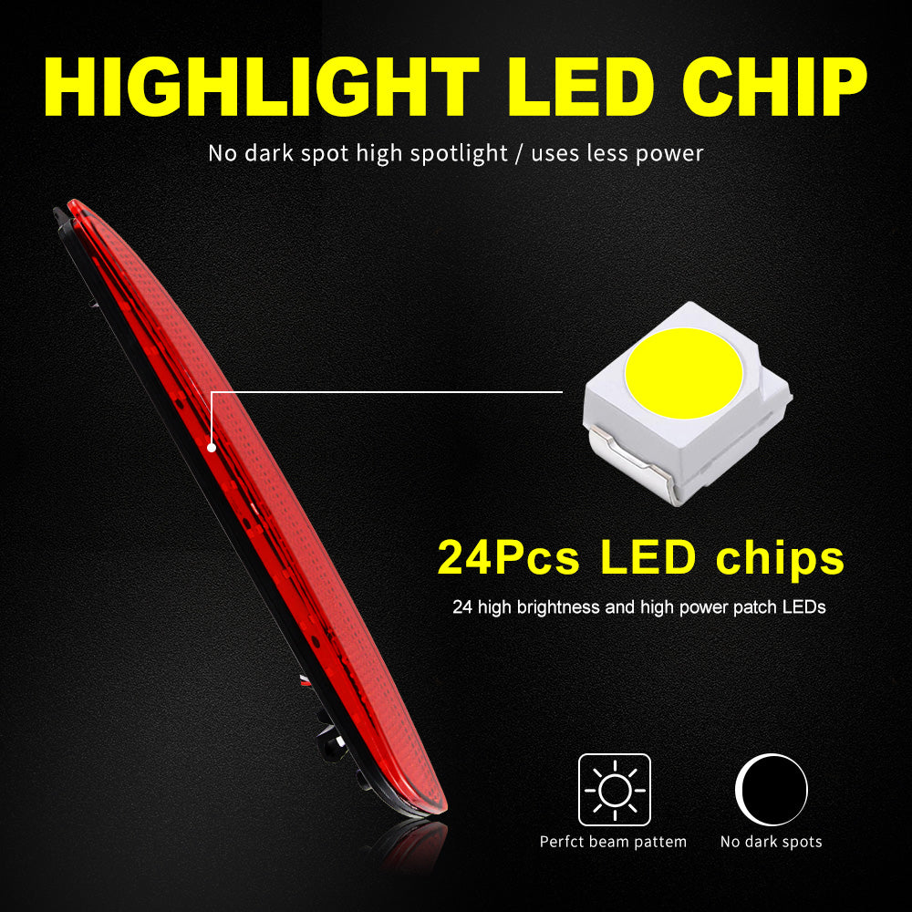 2x Red Lens LED Bumper Reflector Tail Brake Stop Light Rear Fog Light  For 2010 2011 2012 2013 Mazda3 MAZDASPEED3 JDM Mazda3 / Axela Sport/Sedan/Mazdaspeed BL5FW BLEAW BLEFW