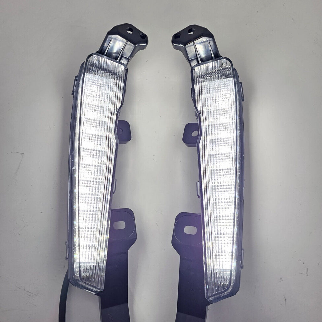  For 2019-2022 Toyota Prius Built-in LED Fog light w/DRL - White LED Running Lights + Yellow Signal Lights Kit - Complete with Bezels and Wiring Harness - OE Fitment