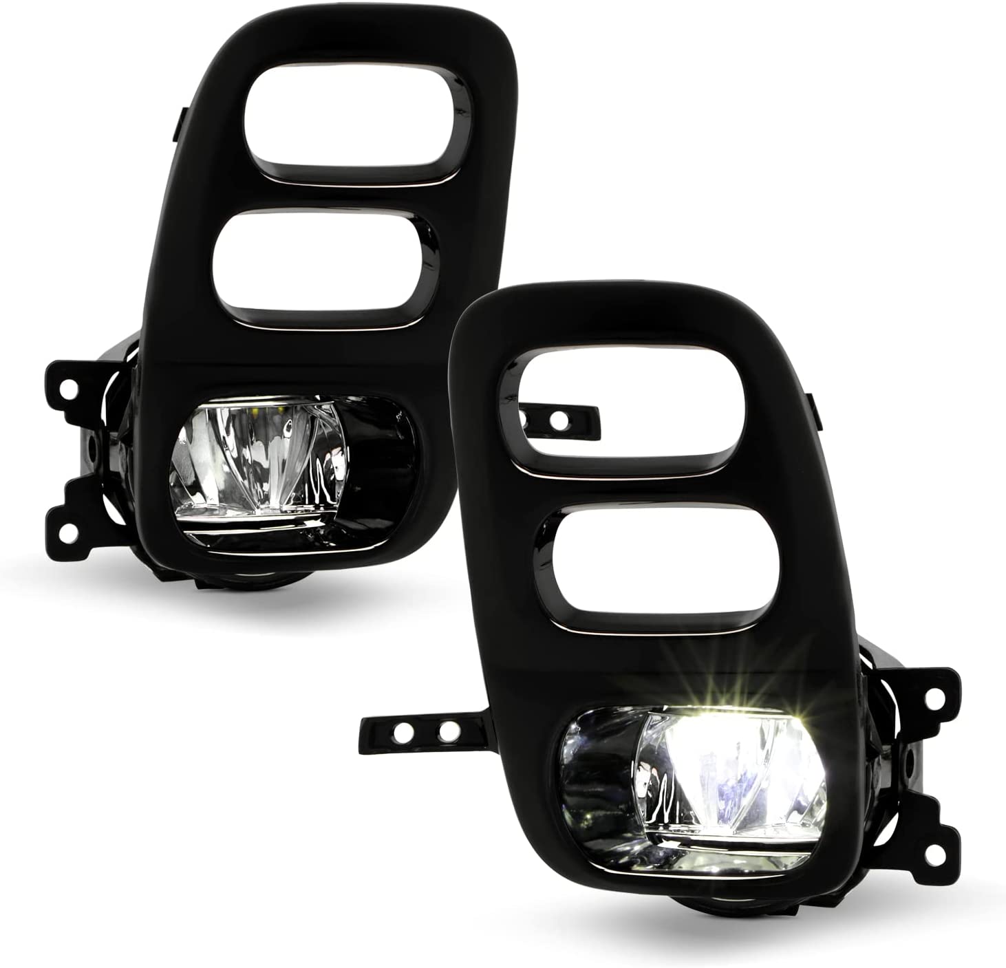 Clear Lens LED Fog Lights Kit For 2021-2022 Honda Odyssey with Switch Bezel Wires Relay OEM# 33950TEYY01 / 33900TEYY01,HO2592144 / HO2593144 19-6225-00 / 19-6226-00