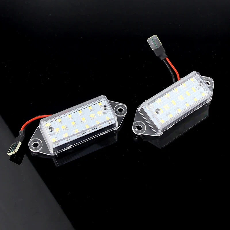 2x White 6000K 18-SMD LED License Plate Lights For Mitsubishi Lancer Evolution X