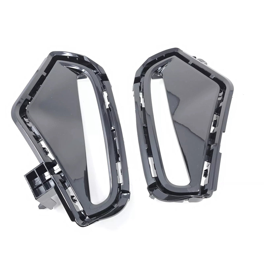Dual Color LED DRL Signal Fog Light Kit For 2019-2025 Toyota Rav4 LE XLE Hybrid SE XSE with Bezel Wire & Daytime Running Light Amber Turn Signal Light