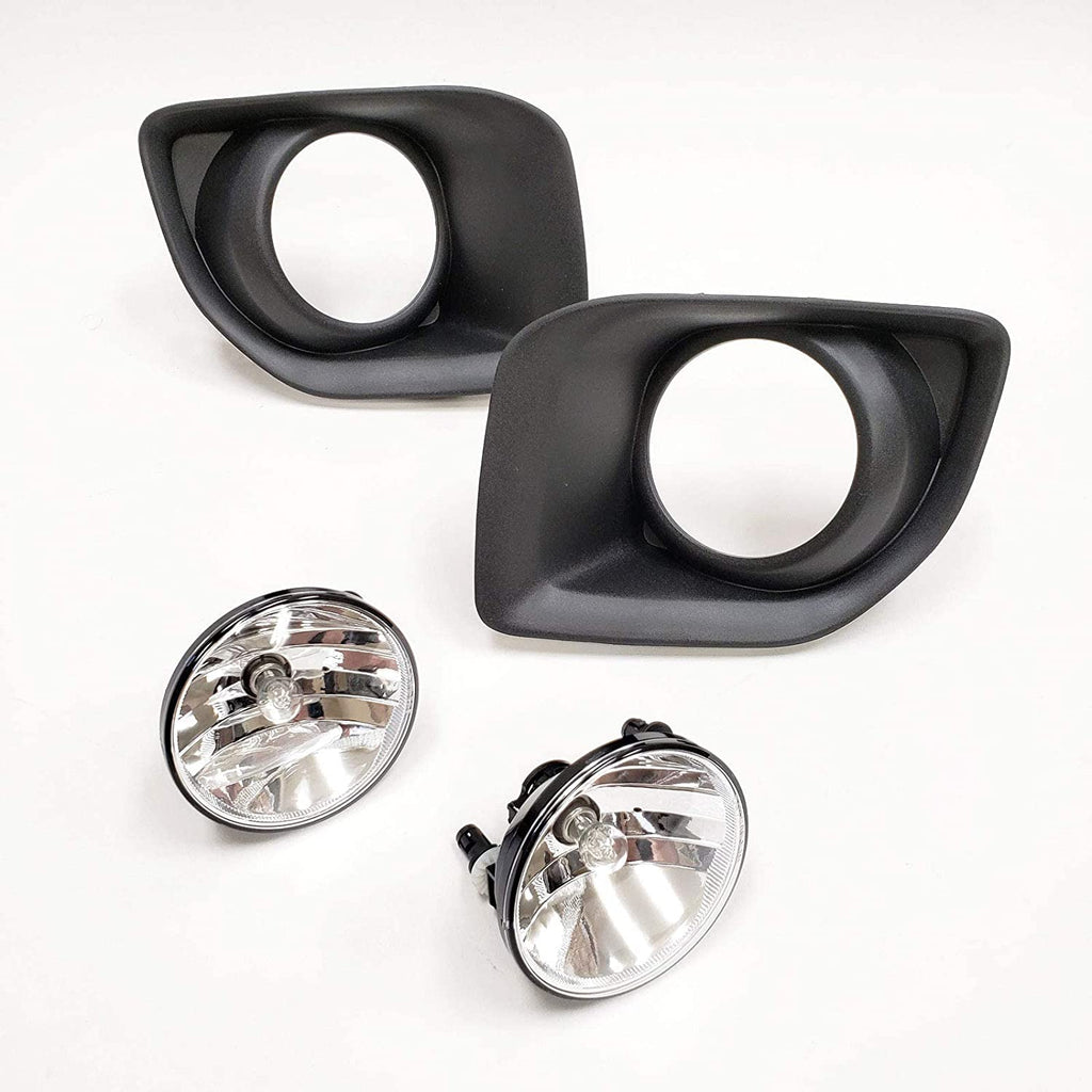 Fog Lights Kit for 2015 2016 2017 2018 2019 GMC Canyon, OE Style Clear Lens Fog Lamps Assembly