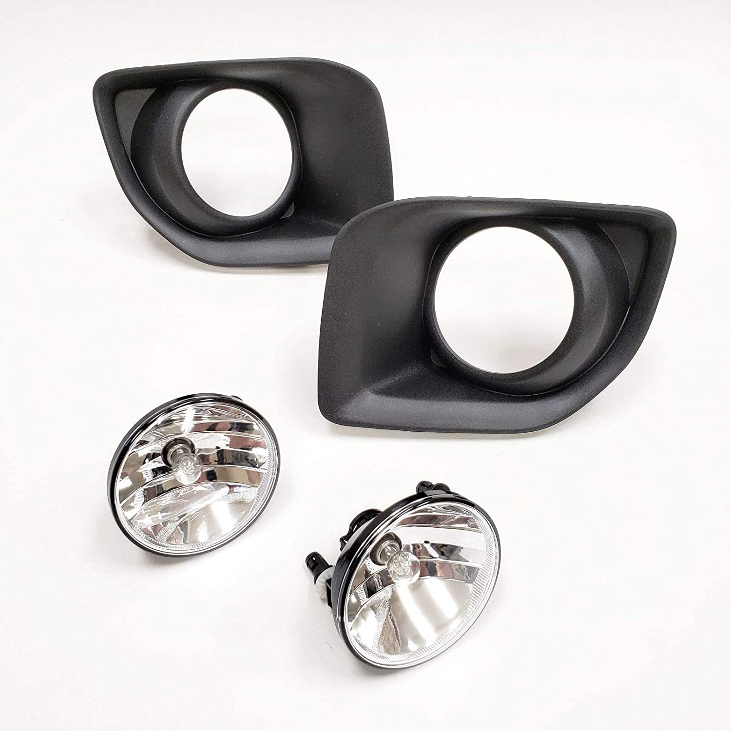 Fog Lights Kit for 2015 2016 2017 2018 2019 GMC Canyon, OE Style Clear Lens Fog Lamps Assembly