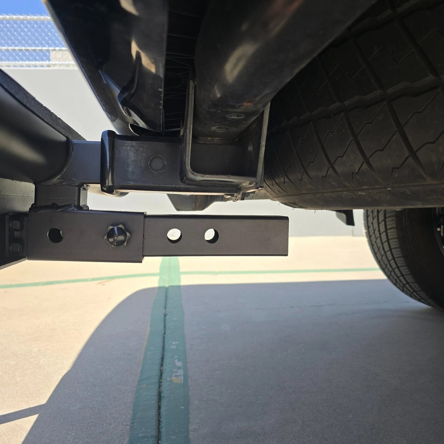 For 2" Receiver Heavy Duty Steel Tow Hitch Drop Step Bar Black Extend Extendable