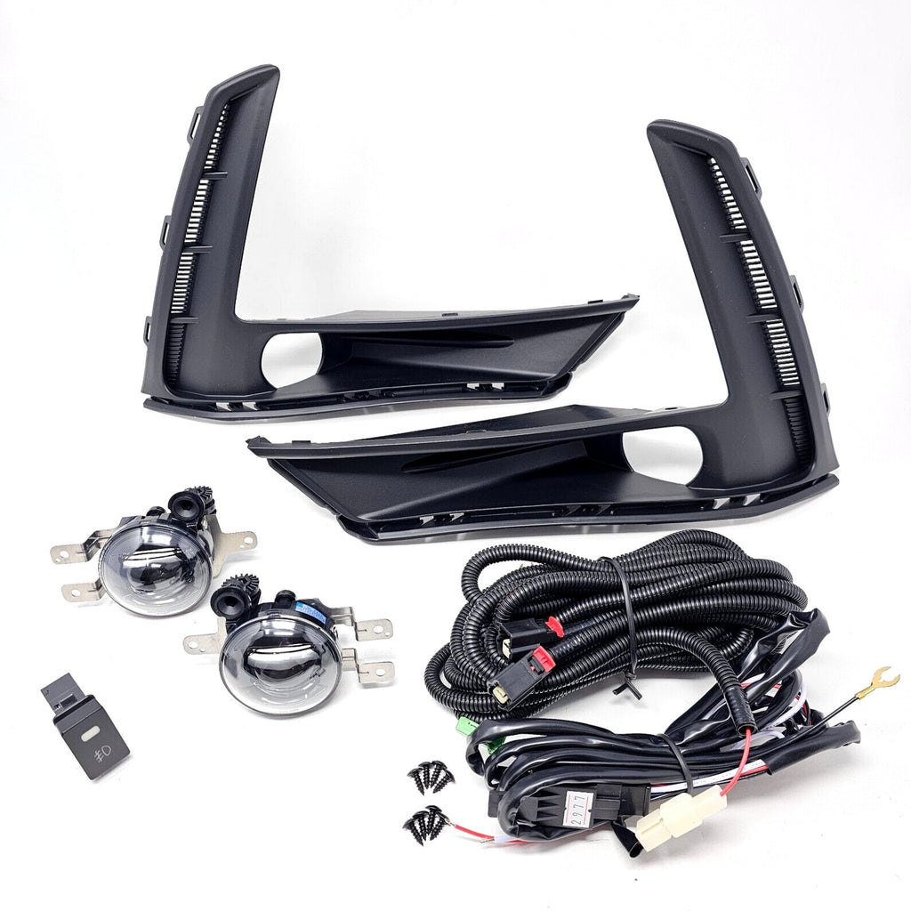 Clear Lens LED Fog Lights Kit For 2023 2024 2025 Honda CR-V CRV with Switch Wire Bezel 6000K White Accessories Assembly Upgrade