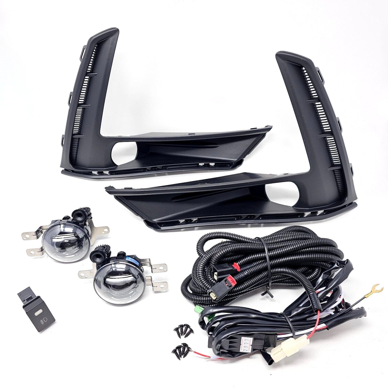 Clear Lens LED Fog Lights Kit For 2023 2024 2025 Honda CR-V CRV with Switch Wire Bezel 6000K White Accessories Assembly Upgrade