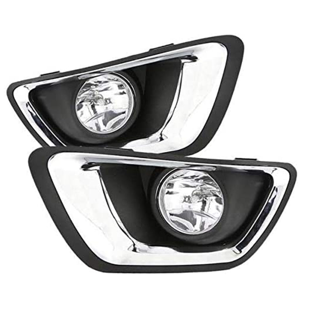 For 2015-2020 Chevy Colorado Bezel 5202 Bulbs Clear Lens Driving Fog Lights Kit