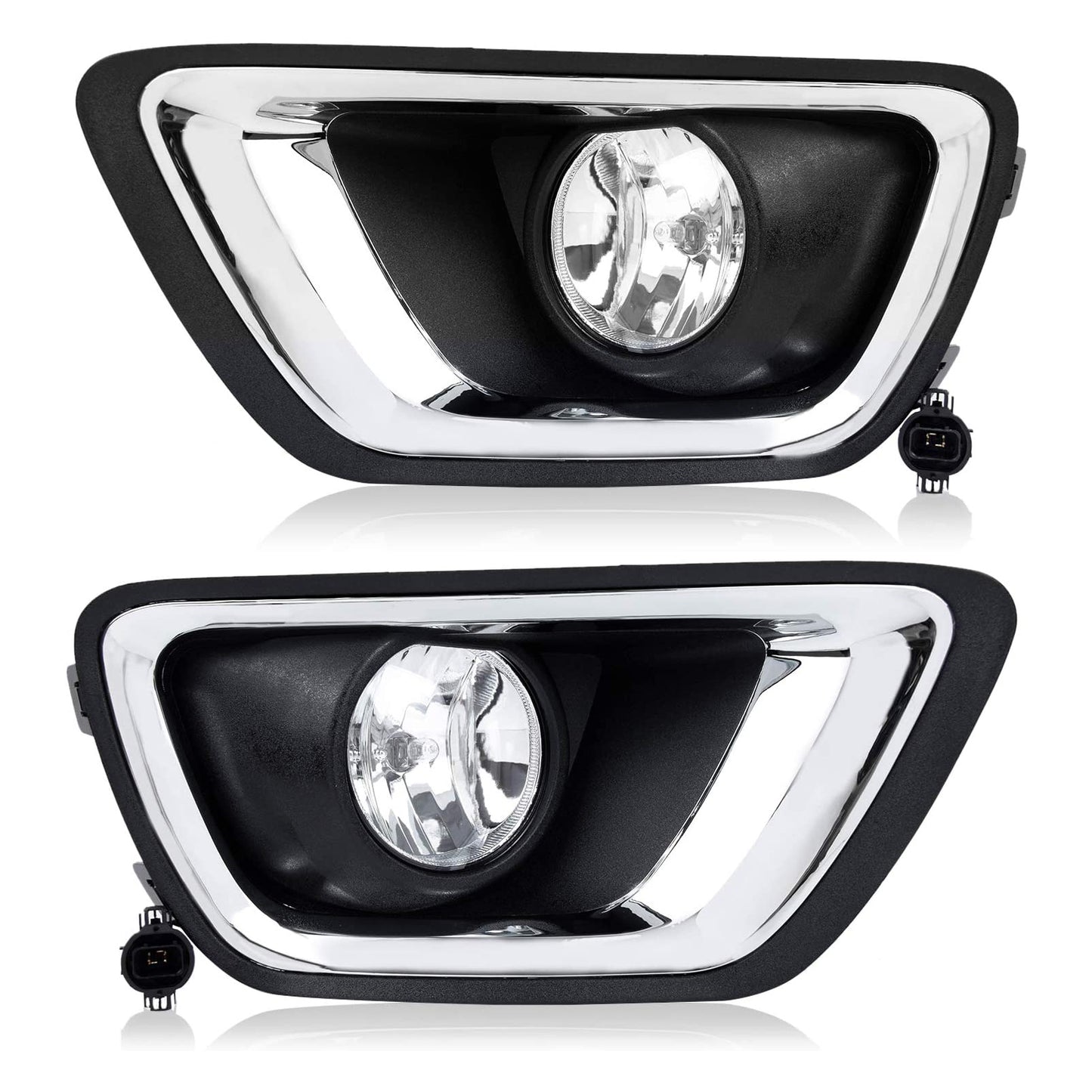 For 2015-2020 Chevy Colorado Bezel 5202 Bulbs Clear Lens Driving Fog Lights Kit