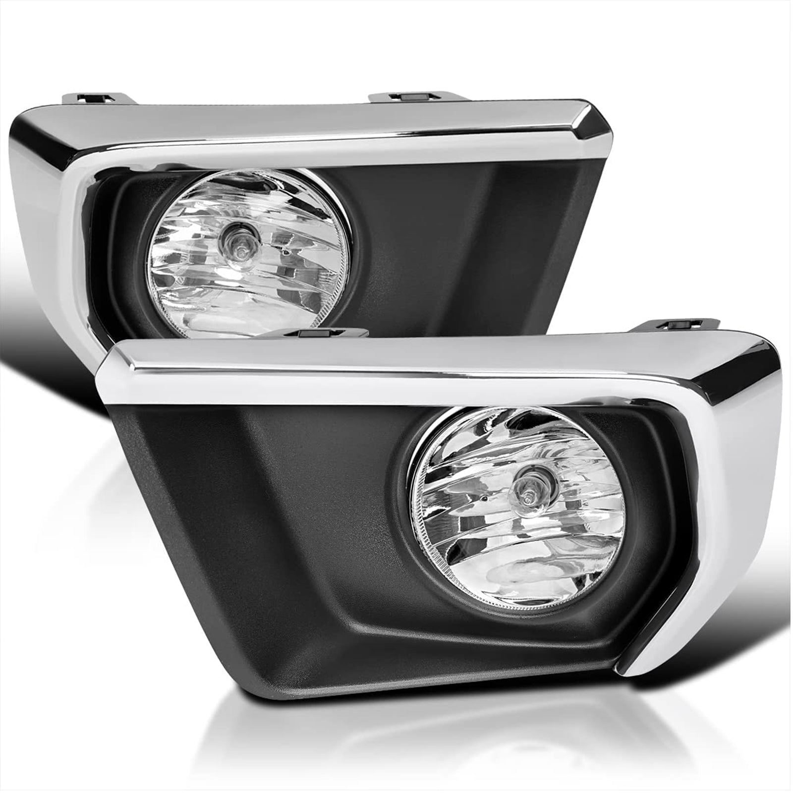 Clear Lens Fog Lights Kit For 2021-2022 Chevrolet Chevy Colorado with Wires Switch Chrome Bezel Relay OEM# 15839896, GM2590104,84750570 / 84750569,GM1039271 GM1038271