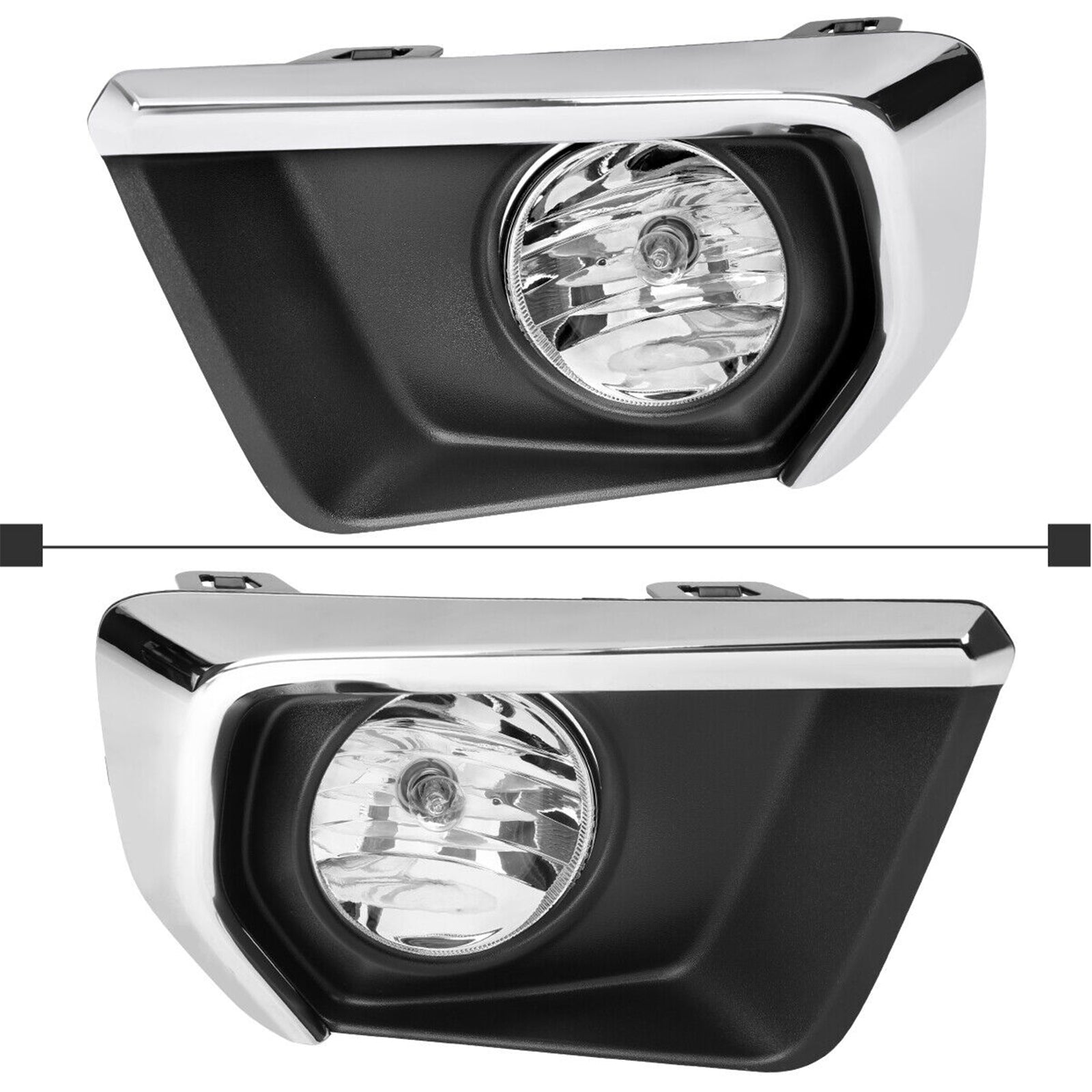 Clear Lens Fog Lights Kit For 2021-2022 Chevrolet Chevy Colorado with Wires Switch Chrome Bezel Relay OEM# 15839896, GM2590104,84750570 / 84750569,GM1039271 GM1038271