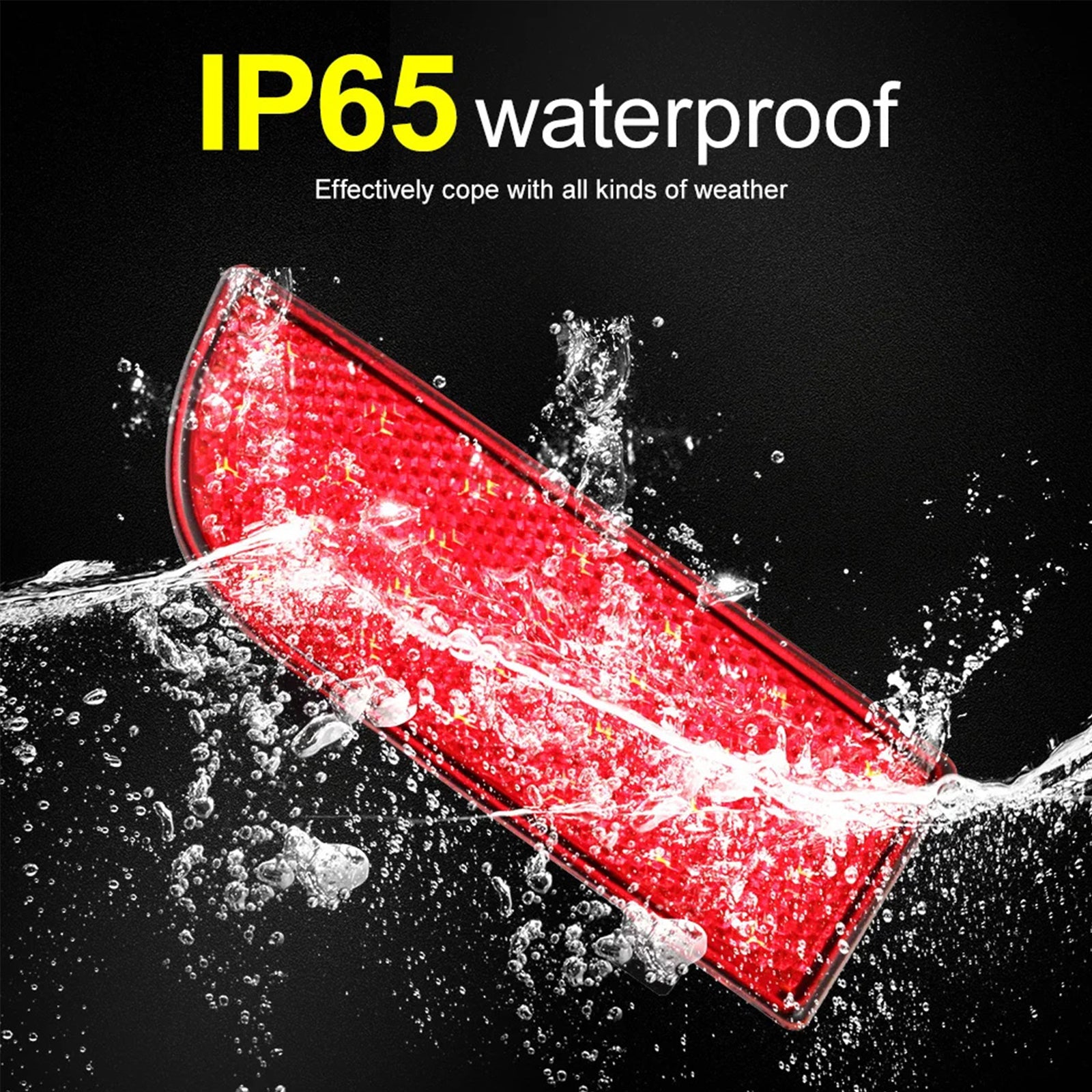 Red Lens LED Rear Bumper Reflector Brake Lights For Mercedes-Benz Viano/Vito W639 OEM#A6398260040, A6398260140, A6398260440, A6398260540