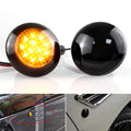 For 2003-2012 Range Rover L322 2 Smoke Lens Amber LED Turn Signal Side Marker Lights