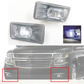 Built-in LED For 2007-2014 Chevrolet Silverado 3500HD Front Bumper Clear Fog Driving Lights Set OEM# 22872763 / 22872762 /GM2593160 / GM2592160