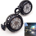 For 2007-2014 Ford Mustang Shelby GT500 Clear Lens LED Fog Driving Lights Lamps Pair（Valance Mounted with no Bracket Only）