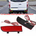 Red Lens LED Rear Bumper Reflector Brake Lights For 03-14 Mercedes-Benz Viano OEM#A6398260040, A6398260140, A6398260440, A6398260540