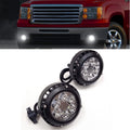 For2010 2011 2012 2013 Chevy Camaro models LED Clear Lens Fog Driving Lights Lamps Pair（Do not fit RS package）OEM#GM2590104 / 15839896