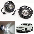 Fog Lights  for  2015 2016 2017 2018 2019 Jeep Grand Cherokee, OE Style Clear Lens Built-In LED Fog Lamps Assembly（Not Fit:  High Altitude / Trackhawk Submodel）