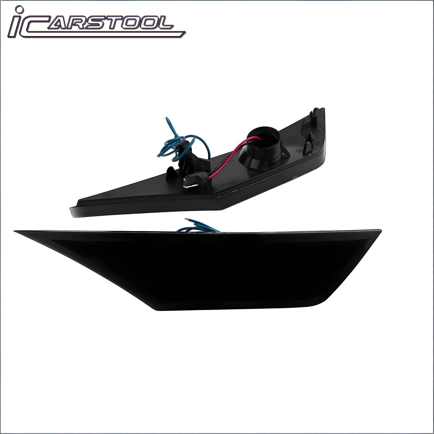 LED Front Black Bumper Amber Side Marker Turn Signal Light & DRL For Honda Civic OEM#33850TBAA02/33800TBAA02, 33850-TBA-A02, 33850-TBA-A01; 33800-TBA-A02, 33800-TBA-A01; 34300-TET-H01, 34350-TET-H01