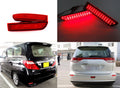 Red Lens 39-SMD LED Rear Bumper Reflector Tail Brake Light For 2008-2014 Scion xD/2006-2012 Toyota RAV4