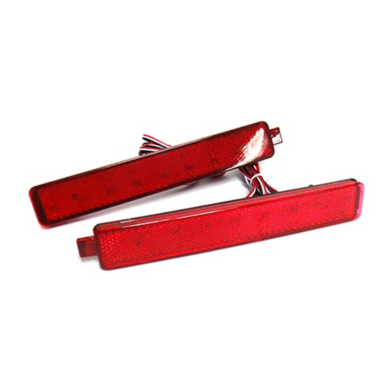 2x Red Lens LED Bumper Reflector Tail Brake Light For Chevrolet Equinox/Trailblazer SS GMC /AcadiaOEM#25805313, 16517435,GM2830101, 25805313