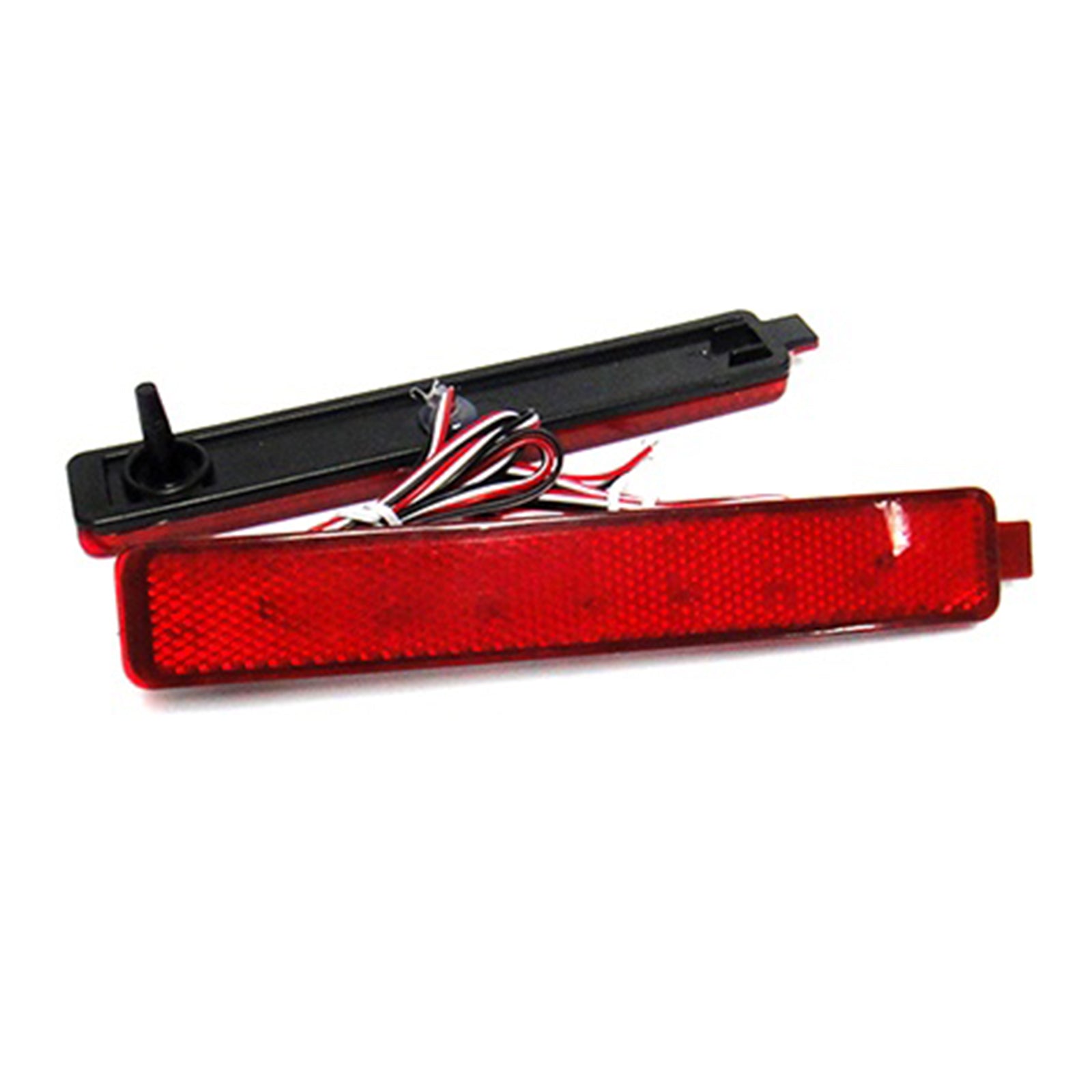 2x Red Lens LED Bumper Reflector Tail Brake Light For Pontiac Torrent Saturn VUE OEM#25805313, 16517435,GM2830101, 25805313