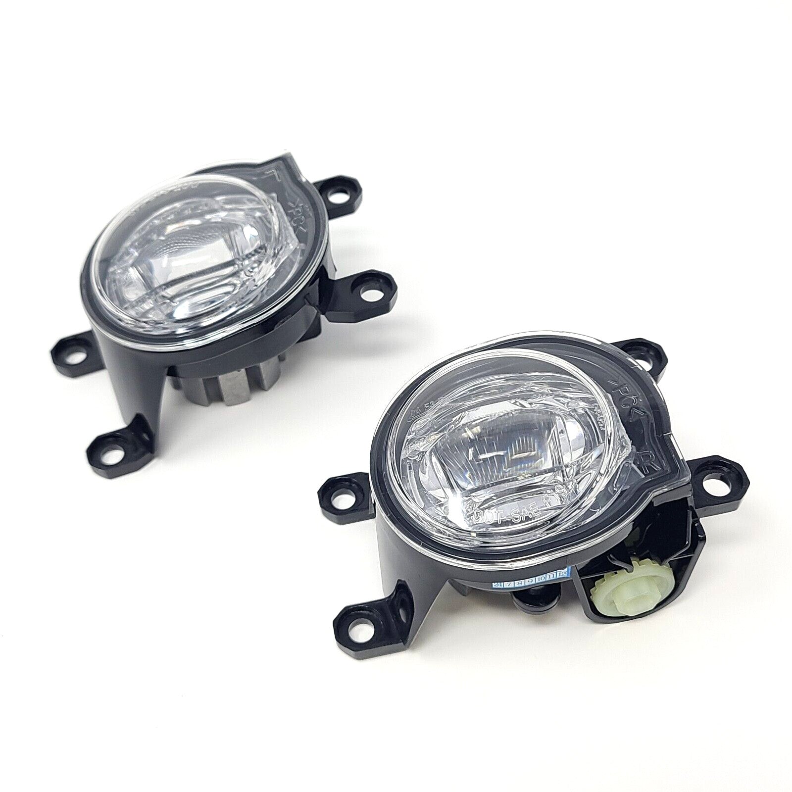 Dual Color LED Fog Driving Lights Kit Wire Switch Bezel For 2019 2020 2021 2022 2023 2024 Toyota Rav4 Rav 4 White DRL Amber Signal Sequential Accessories Lamps