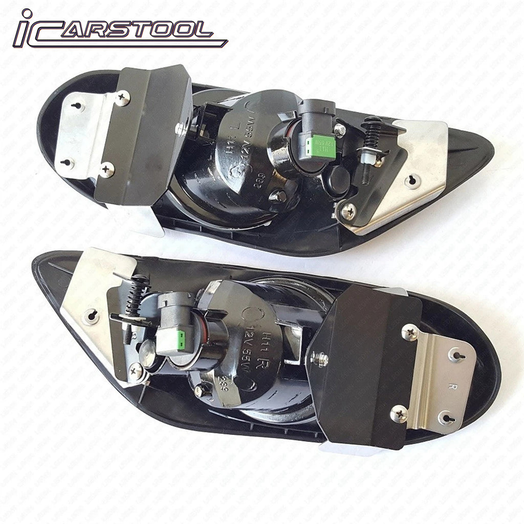 For 2008 2009 2010 Honda Accord Sedan 4DR Clear Lens Fog Light w/ Bezel Switch Bulb
