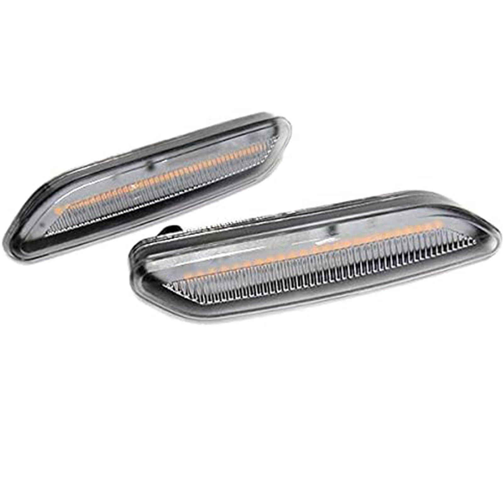 2x Clear Lens Amber LED Turn Signal Side Marker Lights For 2011 - 2017 Mini Cooper Countryman R60