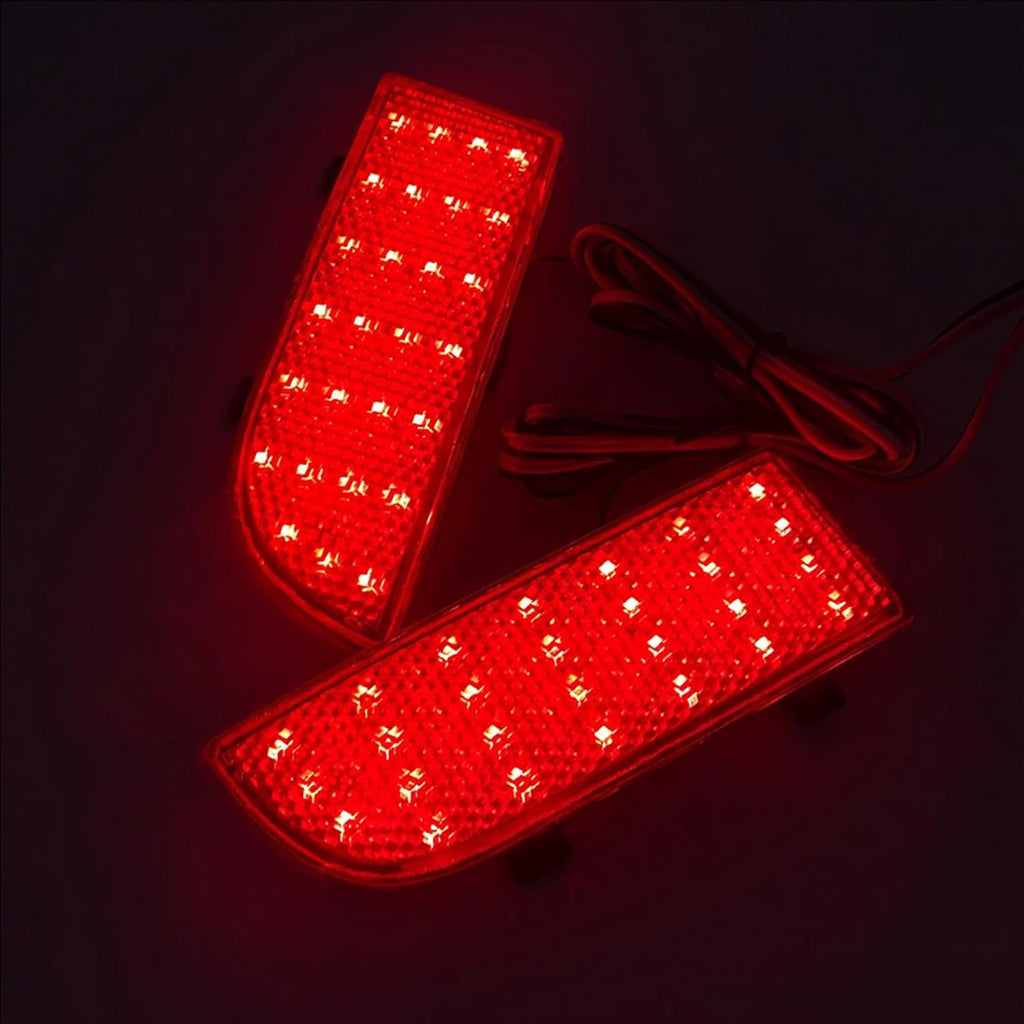 Red Lens LED Rear Bumper Reflector Brake Lights For Mercedes-Benz Viano/Vito W639 OEM#A6398260040, A6398260140, A6398260440, A6398260540