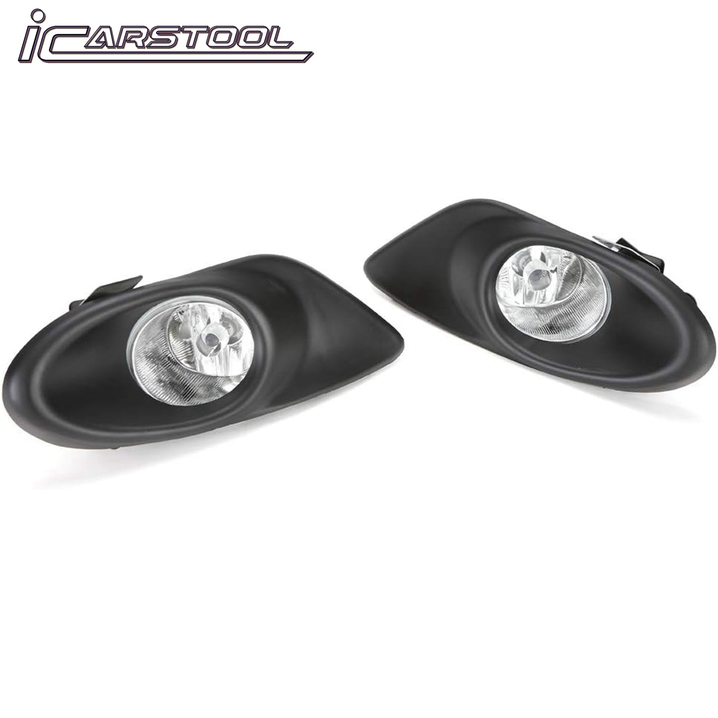 For 2008 2009 2010 Honda Accord Sedan 4DR Clear Lens Fog Light w/ Bezel Switch Bulb