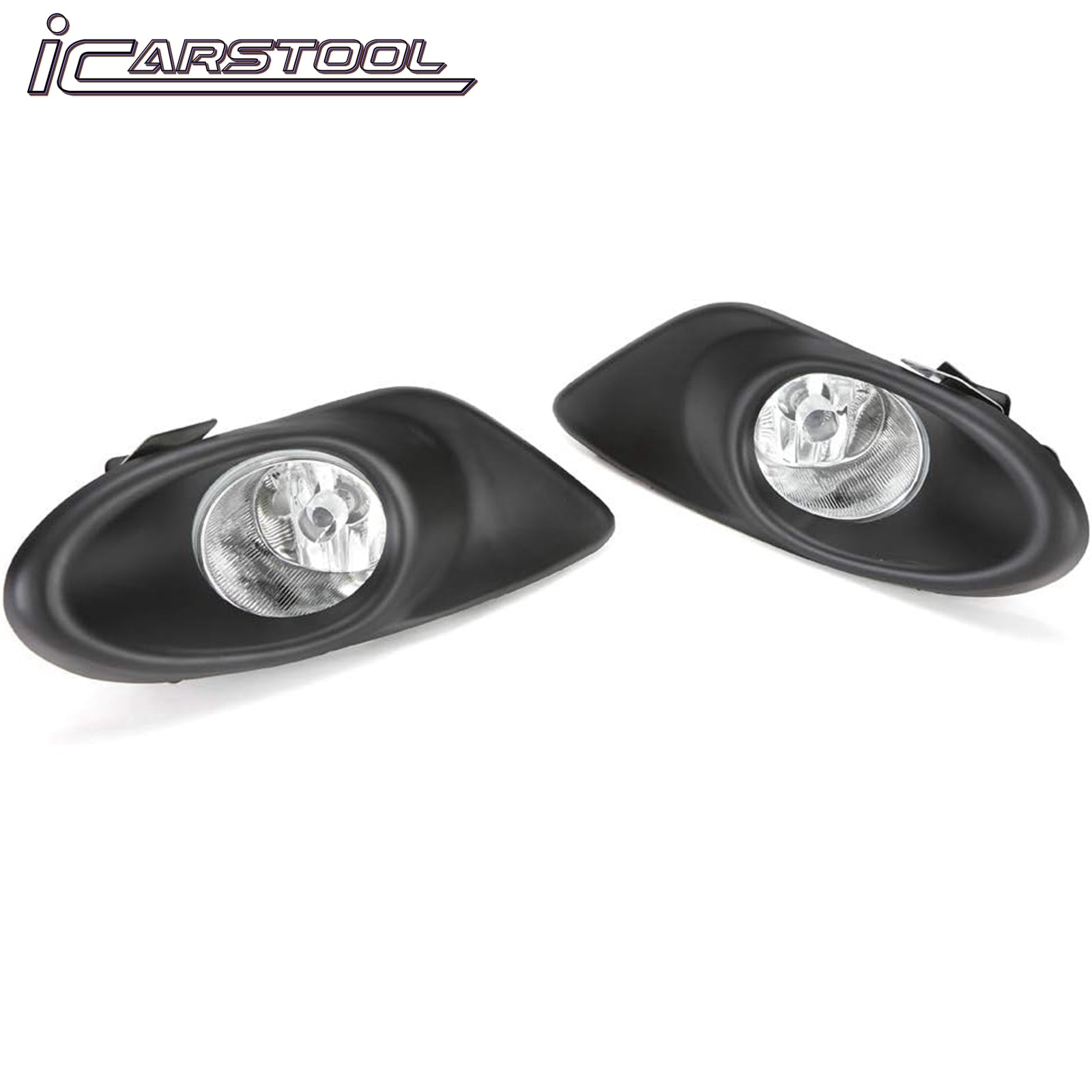 For 2008 2009 2010 Honda Accord Sedan 4DR Clear Lens Fog Light w/ Bezel Switch Bulb