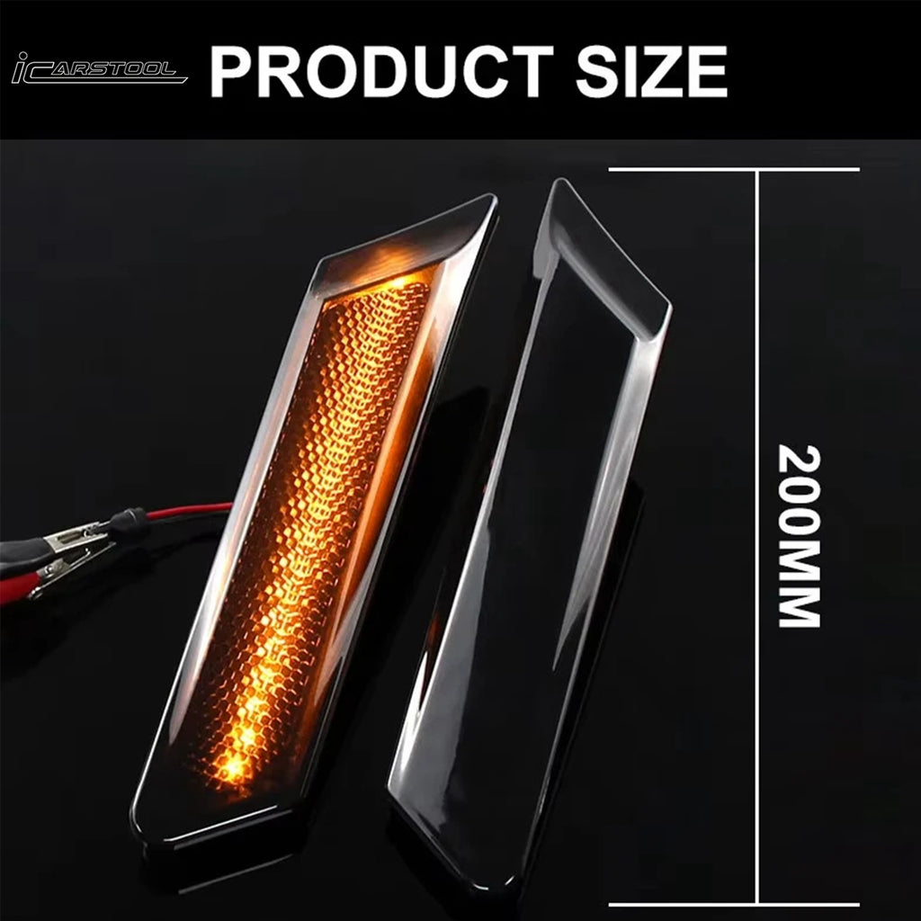Smoke Lens Amber LED Side Marker Signal Lights For Porsche Boxster/Carrera 911/Cayman  OEM# 98763103302 98763103402 99763103802