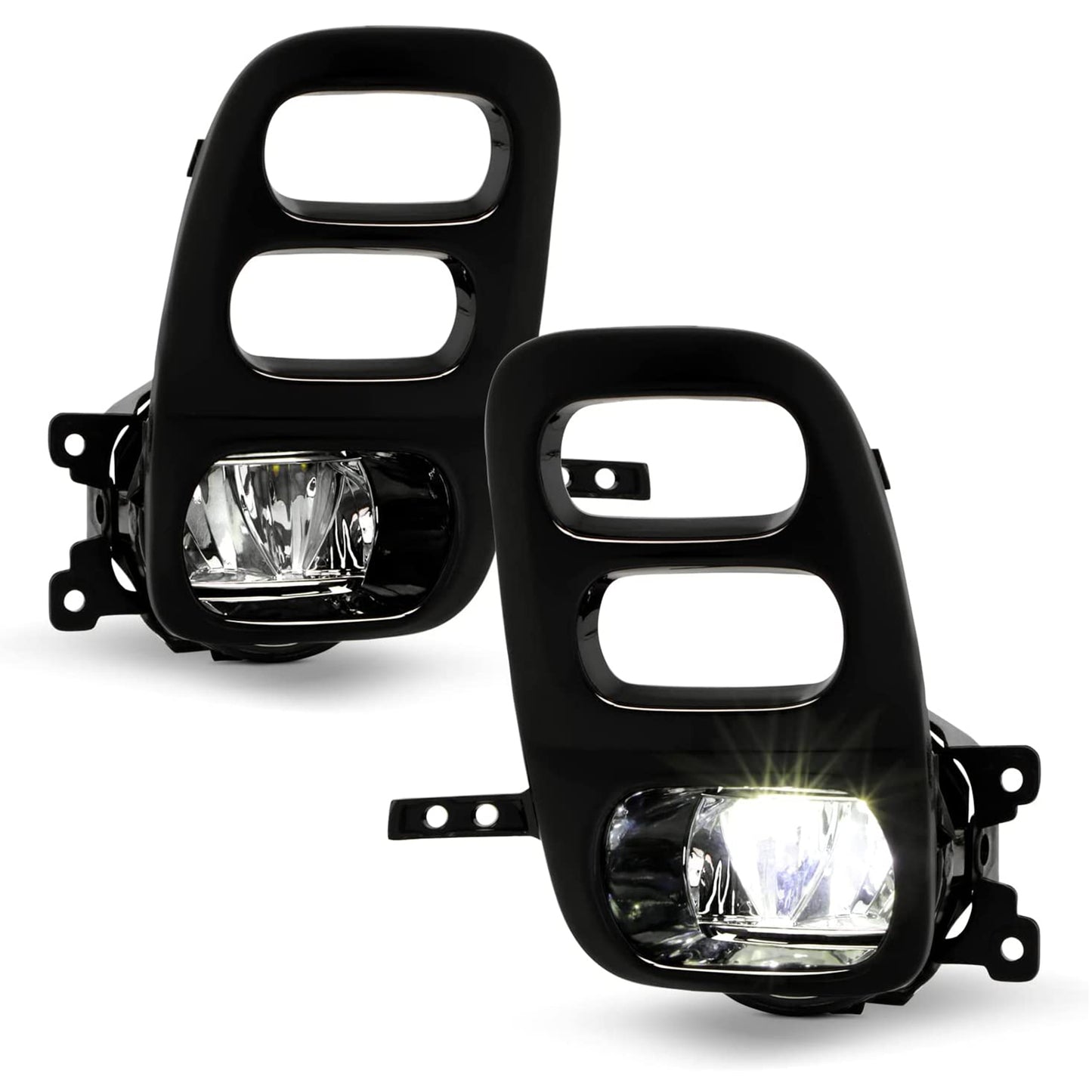 Clear Lens LED Fog Lights Kit For 2021-2022 Honda Odyssey with Switch Bezel Wires Relay OEM# 33950TEYY01 / 33900TEYY01,HO2592144 / HO2593144 19-6225-00 / 19-6226-00