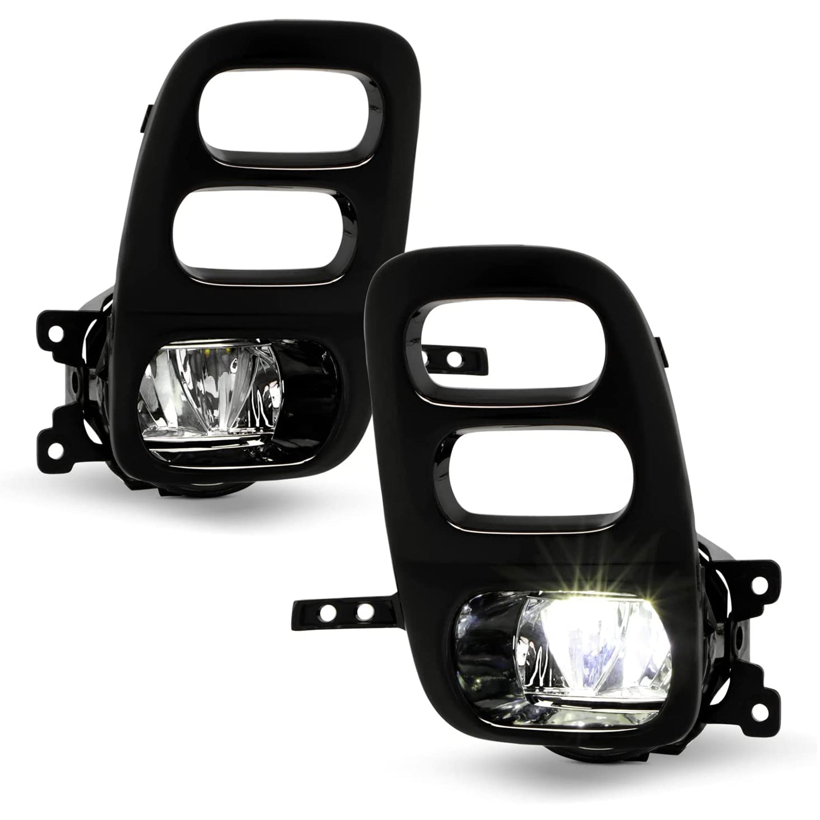 Clear Lens LED Fog Lights Kit For 2021-2022 Honda Odyssey with Switch Bezel Wires Relay OEM# 33950TEYY01 / 33900TEYY01,HO2592144 / HO2593144 19-6225-00 / 19-6226-00