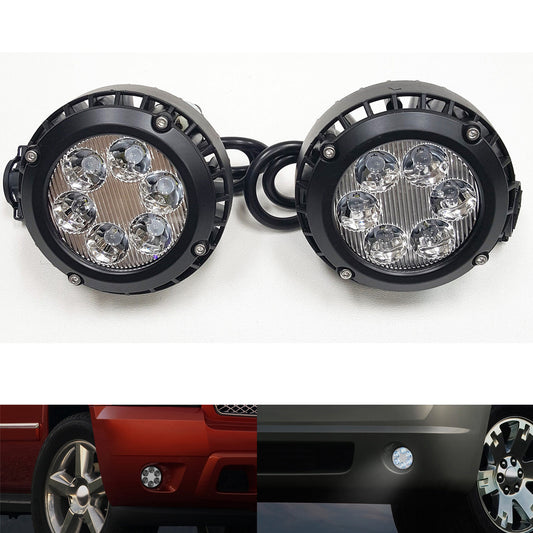 For 2007-2010 Ford Escape Clear Lens LED Fog Driving Lights Lamps Pair（Models built through 12/02/09 Only ）OEM#GM2590104 / 15839896