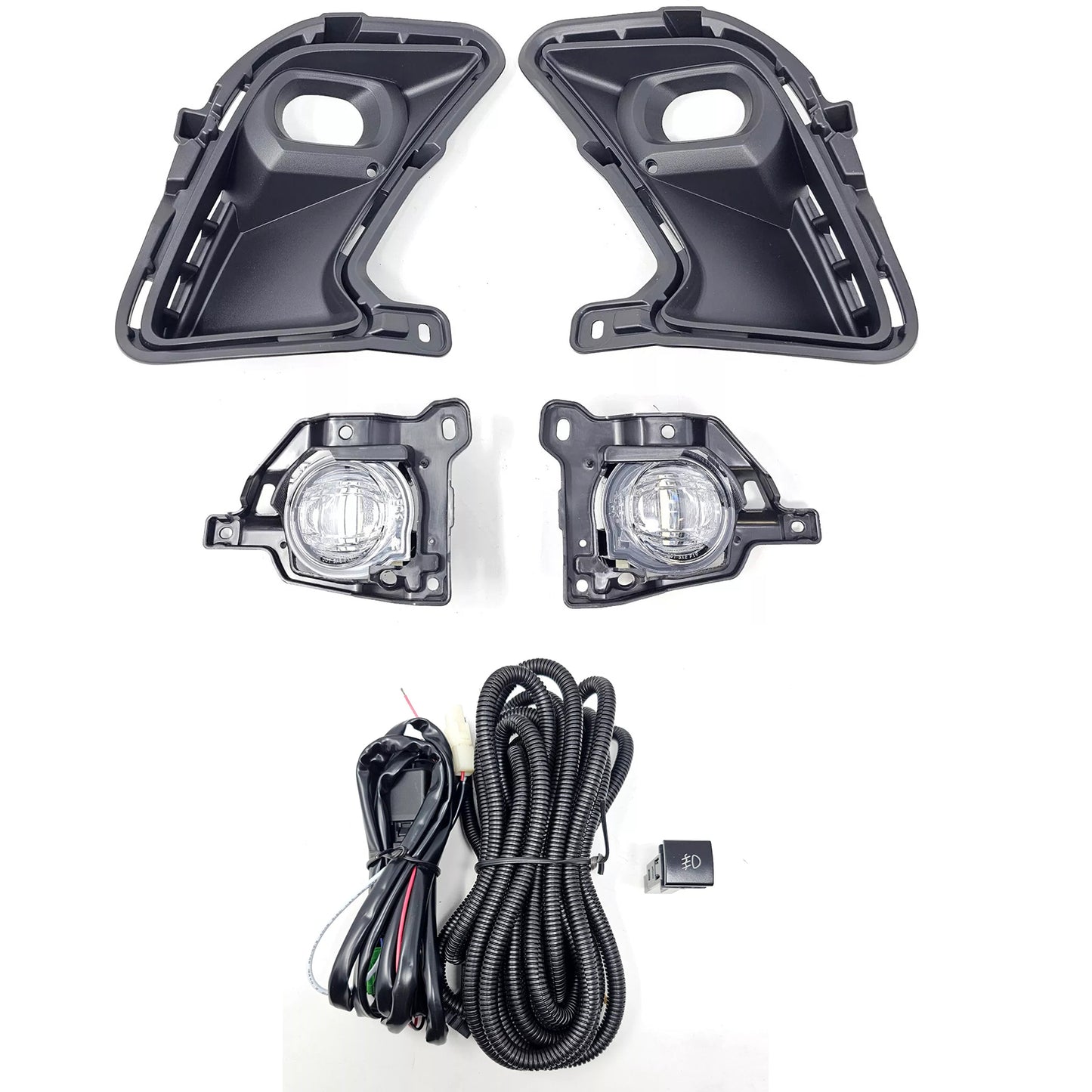 LED Fog Light Kit For 2024-2025 Toyota Grand Highlander XLE LIMITED PLATINUM HYBRID with Switch Bezel Wires