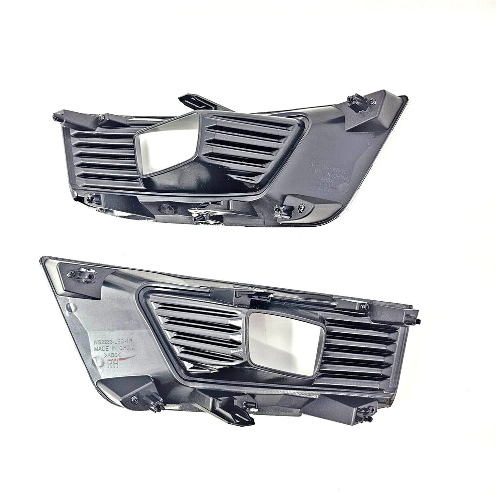 Clear Lens LED Fog Lights Kit For 2021-2023 Nissan Armada with Bezel Switch Wires Relay OEM# 26150-00Q0B / 26155-00Q0E