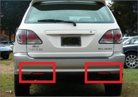 2x Smoked LENS Bumper Reflector LED Tail Brake Lights For 1999-2003 Toyota Harrier 2013-2014 Toyota Avalon