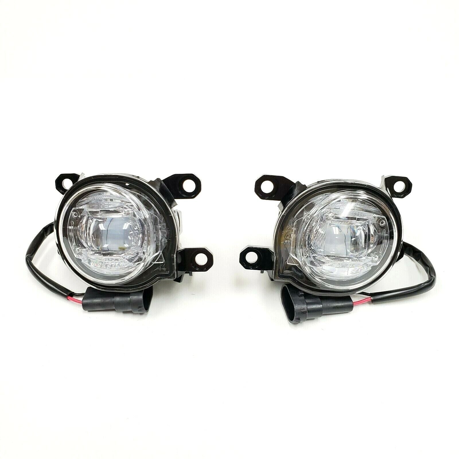 Built-in LED Fog Lights  For 2020 2021 Toyota CHR C-HR (OE Style Clear Lens with Bezels, Bracket, Switch, Wires)