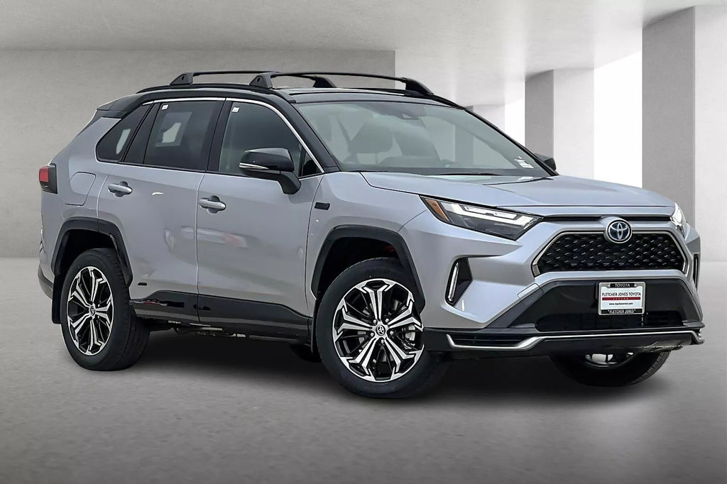 Dual Color LED DRL Signal Fog Light Kit For 2019-2025 Toyota Rav4 LE XLE Hybrid SE XSE with Bezel Wire & Daytime Running Light Amber Turn Signal Light