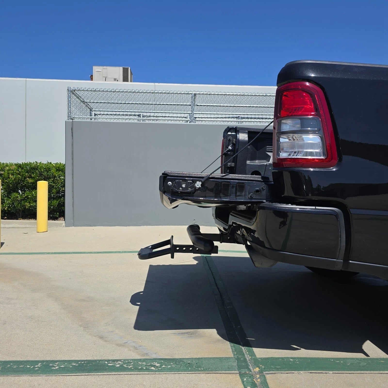 For 2" Receiver Heavy Duty Steel Tow Hitch Drop Step Bar Black Extend Extendable