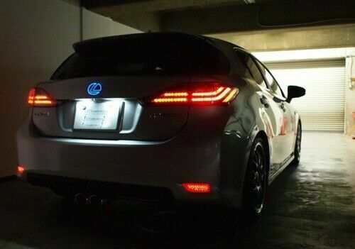 2x Red Len LED Bumper Brake Light Lamps For 2011 2012 2013 Lexus CT200h
