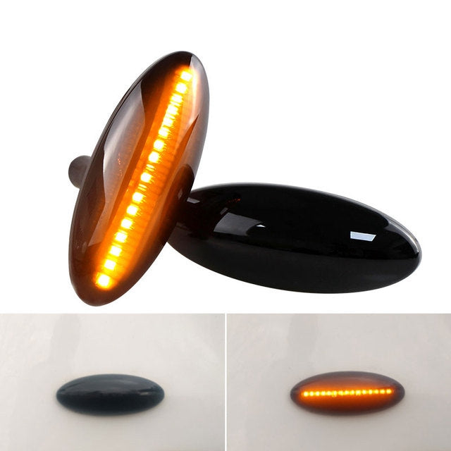 For 2006 - 2009 Toyota RAV-4 Smoked Lens Amber LED Signal Side Marker Lights