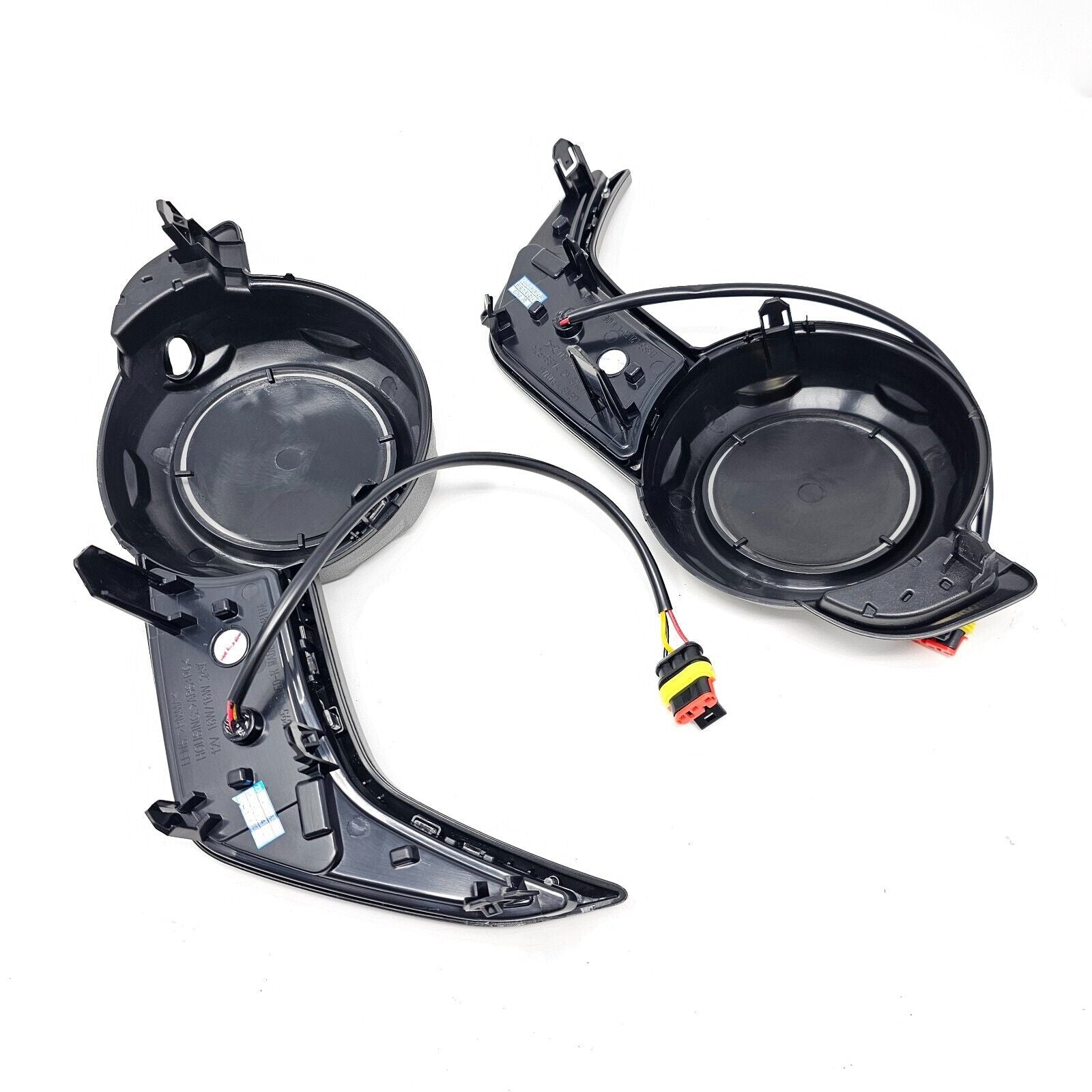 LED White DRL Amber Signal Fog Lights And Bezel Set For 2014-2023 Toyota 4Runner SR5 Base TRD Trail Sport OEM#5212735100, 5212835080 8121012230, 8122012230 TO1038173, TO1039173 TO2593126, TO2592126