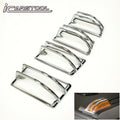 4PCS Chrome Roof Cab Marker Light Trim Cover For 2003-2009 HUMMER H2 SUV SUT