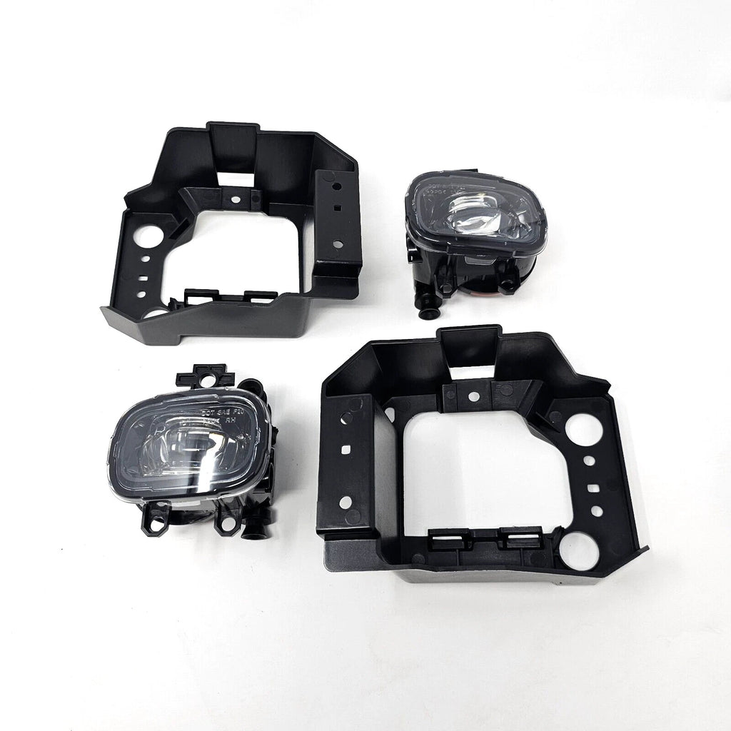 Clear Lens LED Fog Lights Kit For 2021-2023 Nissan Armada with Bezel Switch Wires Relay OEM# 26150-00Q0B / 26155-00Q0E