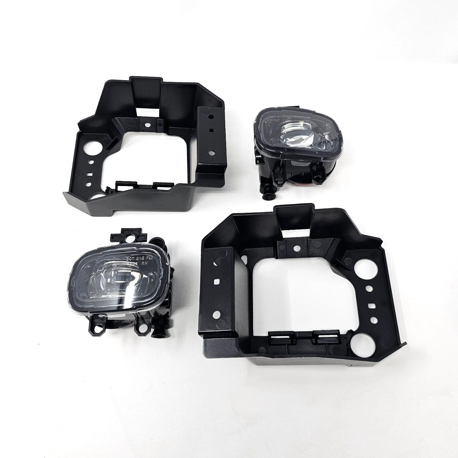 Clear Lens LED Fog Lights Kit For 2021-2023 Nissan Armada with Bezel Switch Wires Relay OEM# 26150-00Q0B / 26155-00Q0E