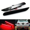 For 2008-2013 Lexus IS F 2x Smoked LENS Bumper Reflector LED Tail Brake Lights