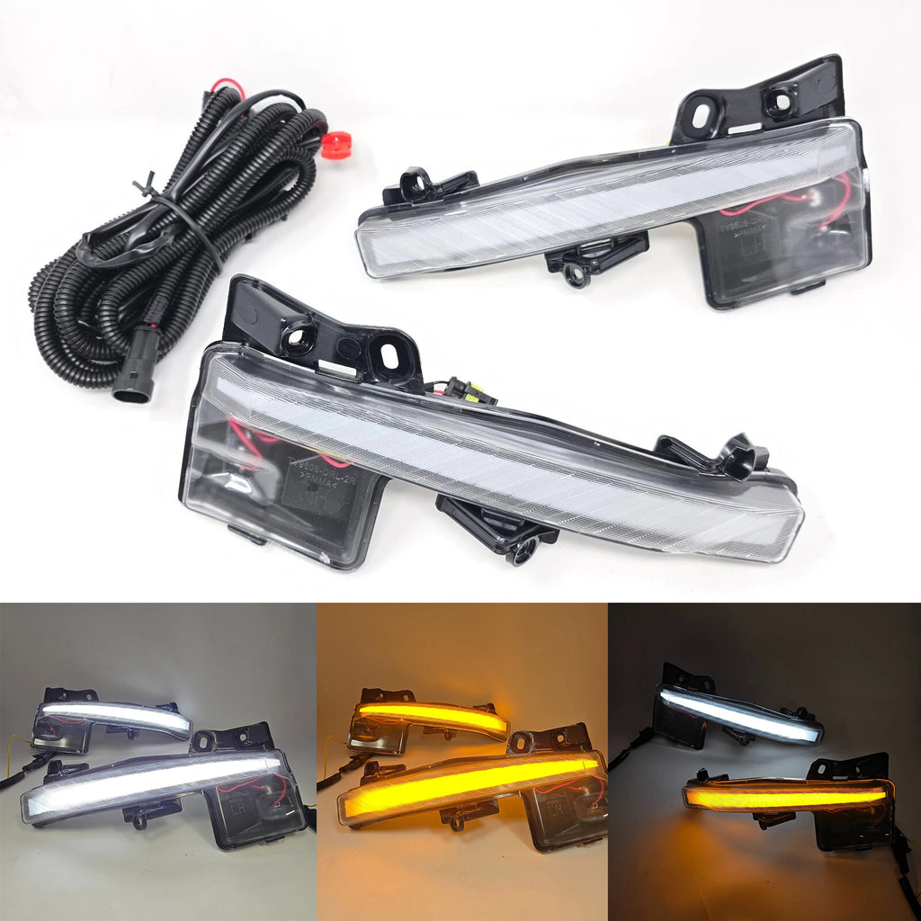 LED Fog Accent Lights Kit For 2023 2024 2025 Toyota Prius DRL Sequential Signal Wires NEW ﻿