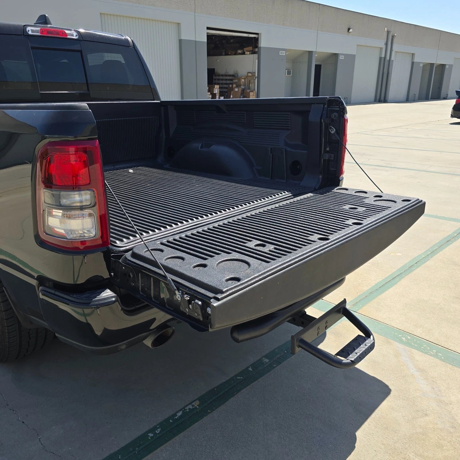 For 2" Receiver Heavy Duty Steel Tow Hitch Drop Step Bar Black Extend Extendable